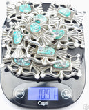 Vintage Sand Cast Sterling Silver Belt Buckle 11 pcs Set Native American 1.5 Inch