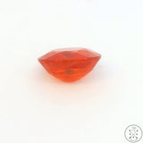 1.9 Carat Natural Orange Sapphire 7 x 6 mm Oval Faceted Gemstone Certified Loose
