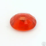 1.9 Carat Natural Orange Sapphire 7 x 6 mm Oval Faceted Gemstone Certified Loose