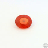 1.9 Carat Natural Orange Sapphire 7 x 6 mm Oval Faceted Gemstone Certified Loose