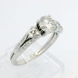 14k White Gold Engagement Ring with 1 1/3 ctw Lab Grown Diamonds Size 9.25