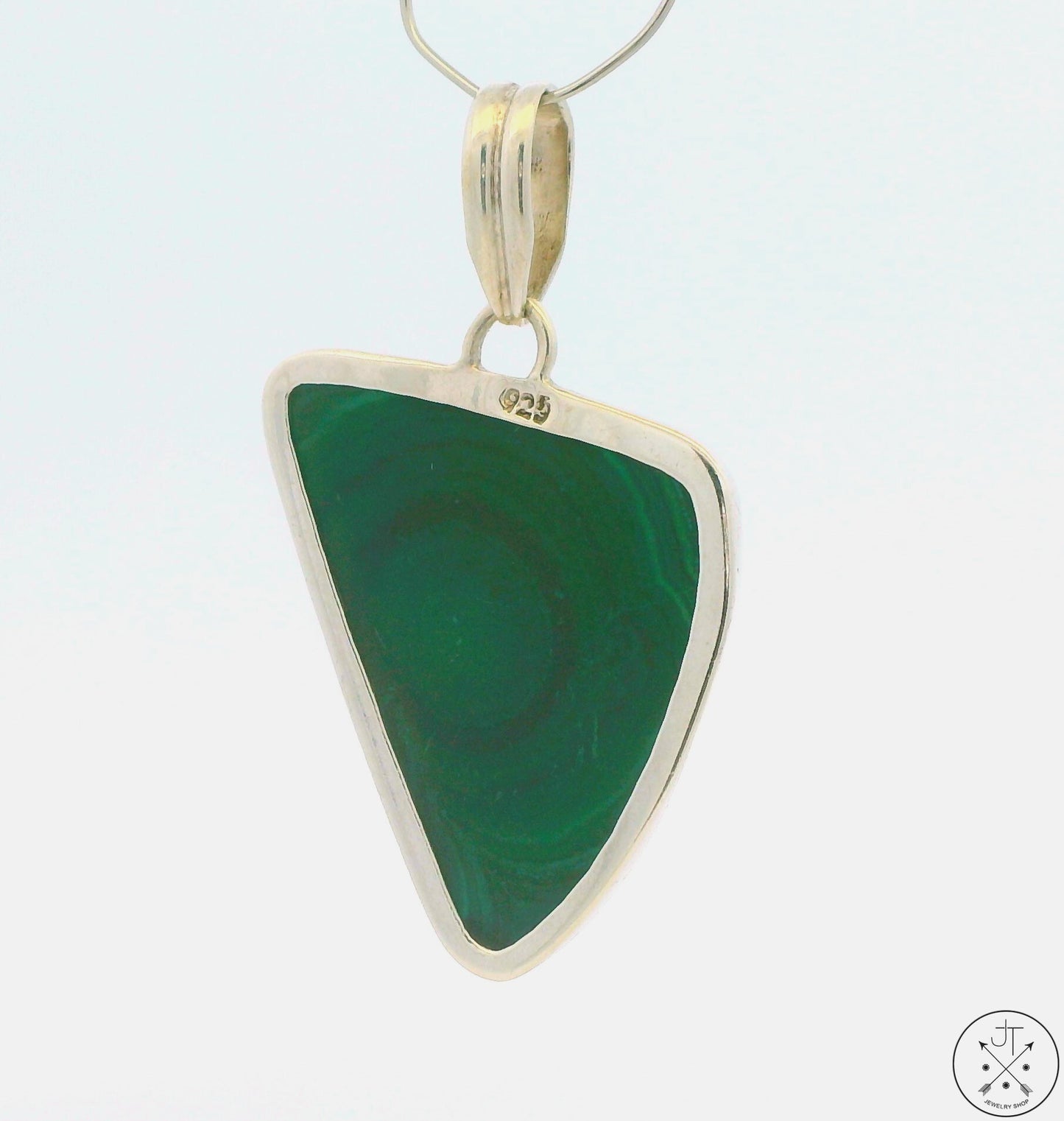 Sterling Silver Pendant with Malachite and Azurite Pre-Owned