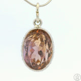 New Sterling Silver Pendant with Oval Ametrine 2.1 gram