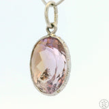 New Sterling Silver Pendant with Oval Ametrine 1.9 gram