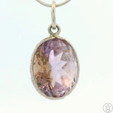 New Sterling Silver Pendant with Oval Ametrine 1.9 gram