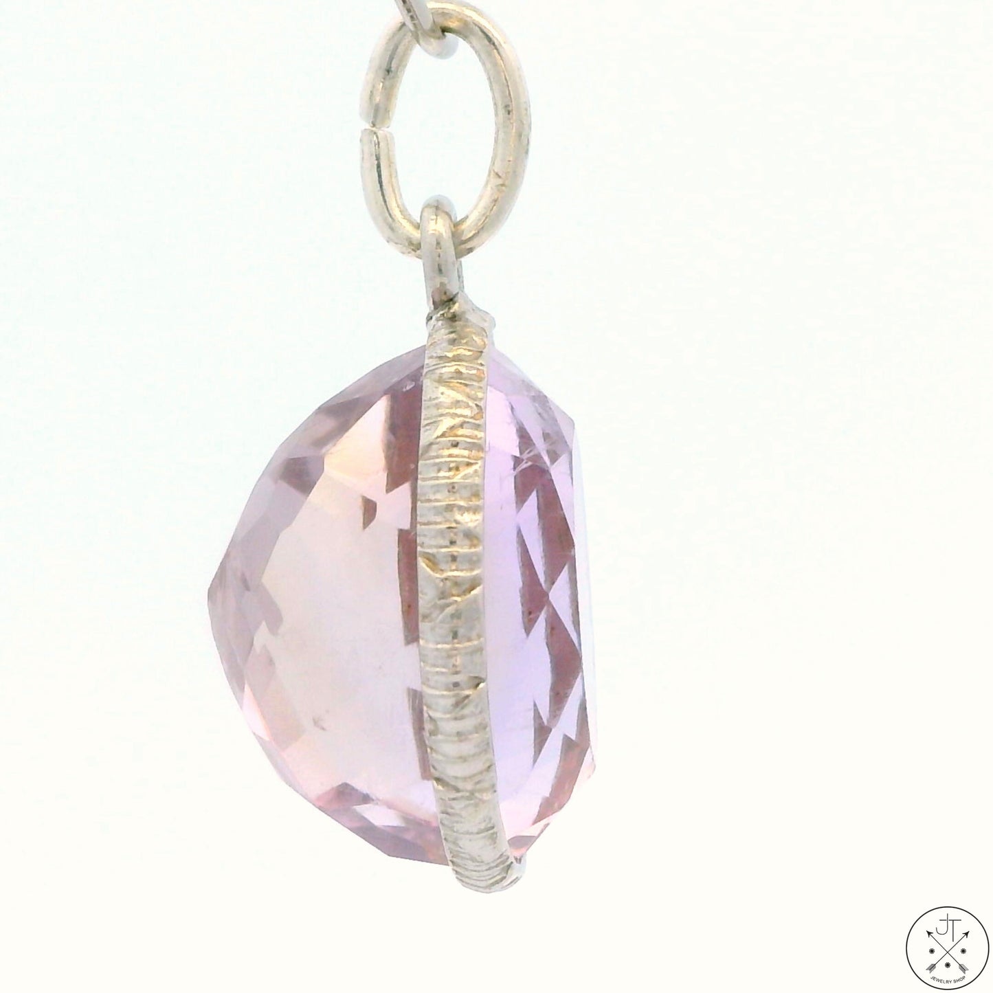 New Sterling Silver Pendant with Oval Ametrine 2.4 gram