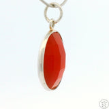 New Sterling Silver Pendant with Carnelian Agate 2 gram
