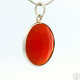 New Sterling Silver Pendant with Carnelian Agate 2 gram