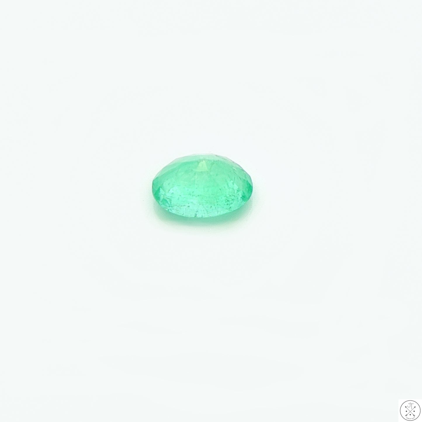 1.26 carat Natural Colombian Emerald 8x6 mm Oval Faceted Gemstones