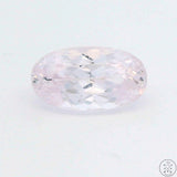 8.02 Carat Natural Kunzite 15.4 x 8.5 mm Oval Faceted Gemstone Loose Pink