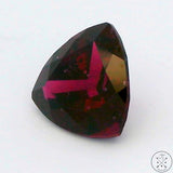 3.94 Carat Natural Rhodolite Garnet 10 mm Trillion Faceted Gemstone