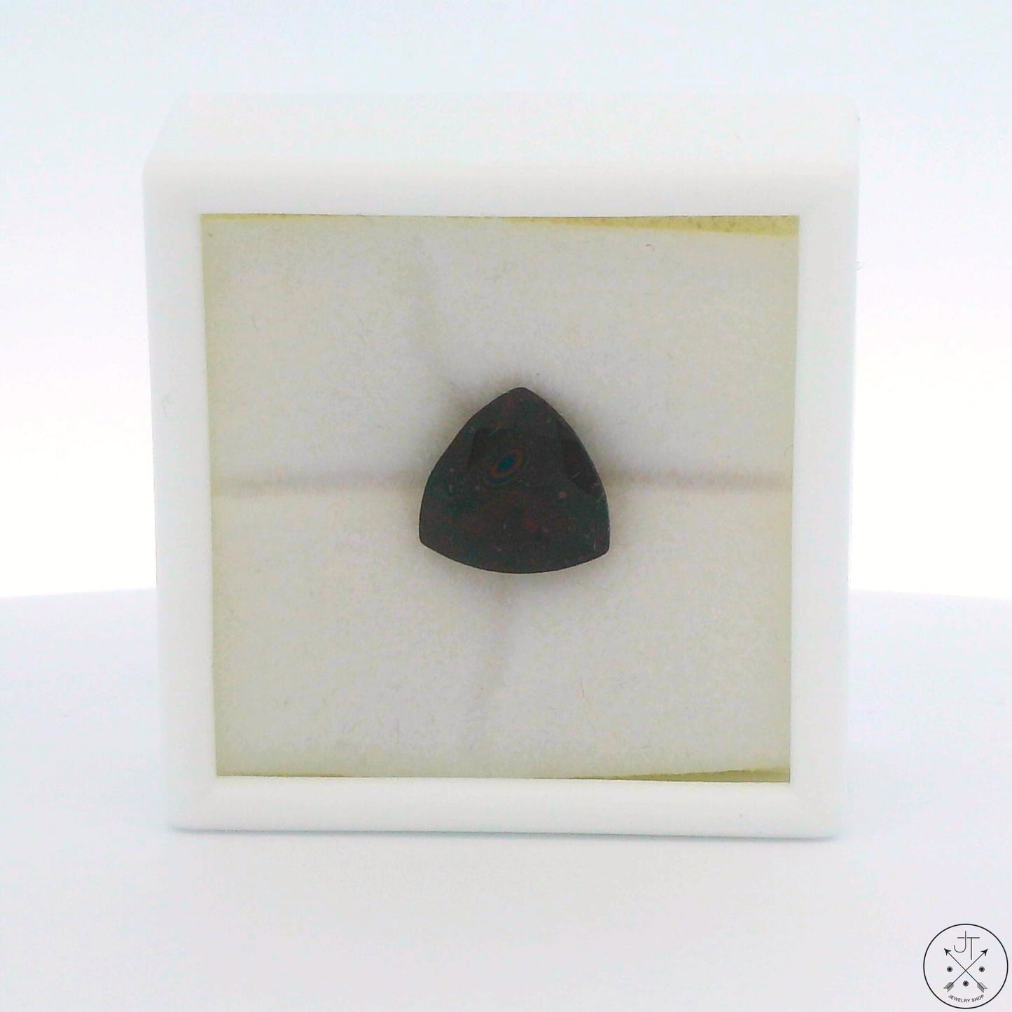 3.94 Carat Natural Rhodolite Garnet 10 mm Trillion Faceted Gemstone