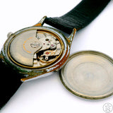 Vintage Chevron 33 mm Swiss 25 Jewel Automatic Waterproof Watch Runs