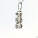 10k White Gold Pendant with 1/3 ctw Natural Diamonds