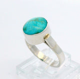 New Sterling Silver Ring with Natural Cripple Creek Turquoise Size 7