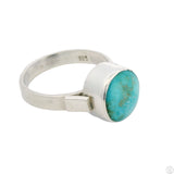 New Sterling Silver Ring with Natural Cripple Creek Turquoise Size 7