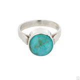 New Sterling Silver Ring with Natural Cripple Creek Turquoise Size 7