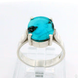 New Sterling Silver Ring with Natural Indian Mountain Turquoise Size 6.5