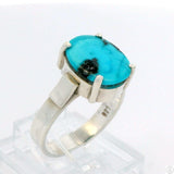 New Sterling Silver Ring with Natural Indian Mountain Turquoise Size 6.5