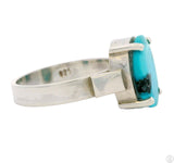New Sterling Silver Ring with Natural Indian Mountain Turquoise Size 6.5