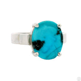 New Sterling Silver Ring with Natural Indian Mountain Turquoise Size 6.5