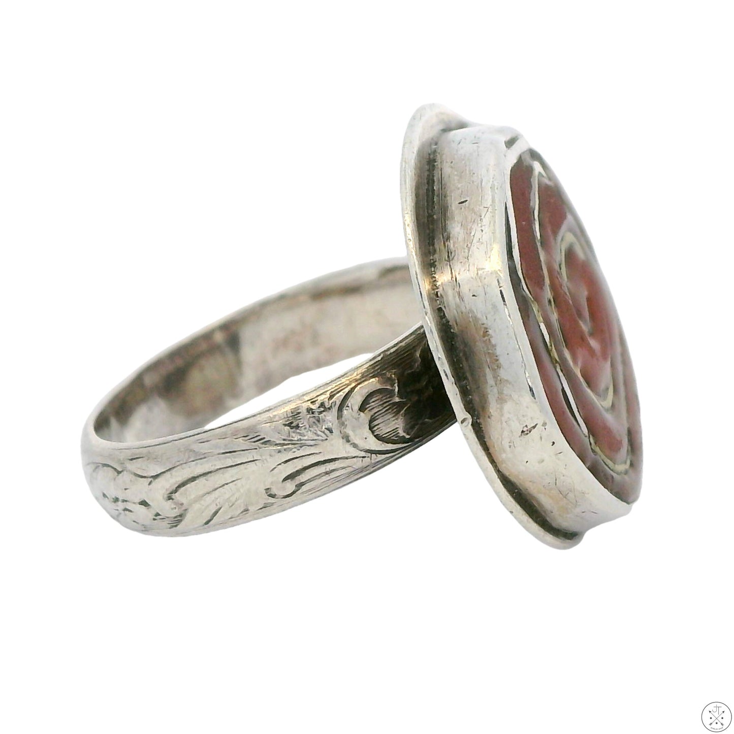 Vintage Sterling Silver Rose Ring Size 6