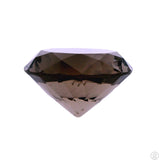 9.25 Carat Natural Smoky Quartz 14.3 mm Round Faceted Gemstone Chipped