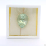 7.52 carat Natural Prasiolite Quartz 16 x 12 mm Pear Faceted Gemstone Teardrop Loose