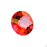 6.73 Carat Natural Treated Salmon Topaz 12 mm Round Faceted Gemstone Loose Pink
