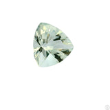 4.75 carat Natural Prasiolite Quartz 12 mm Trillion Faceted Gemstone Loose Brazil