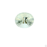 4.00 carat Natural Prasiolite Quartz 12x10 mm Oval Faceted Gemstone Loose
