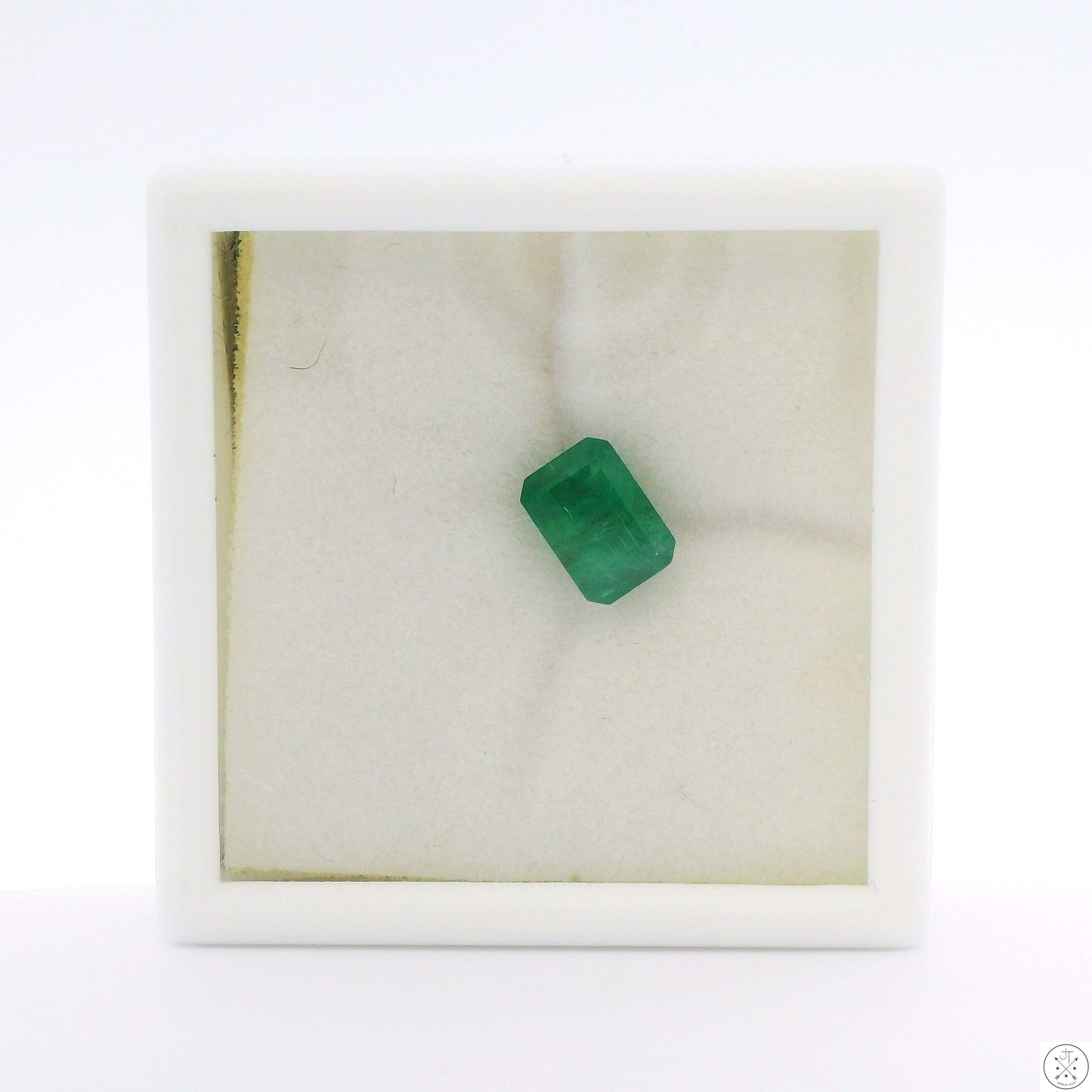 1.17 Carat Natural Emerald 7 x 5 mm Emerald Faceted Gemstone Loose Brazil