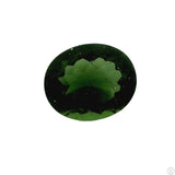 4.11 Carat Natural Moldavite 12 x 10 mm Oval Faceted Gemstone