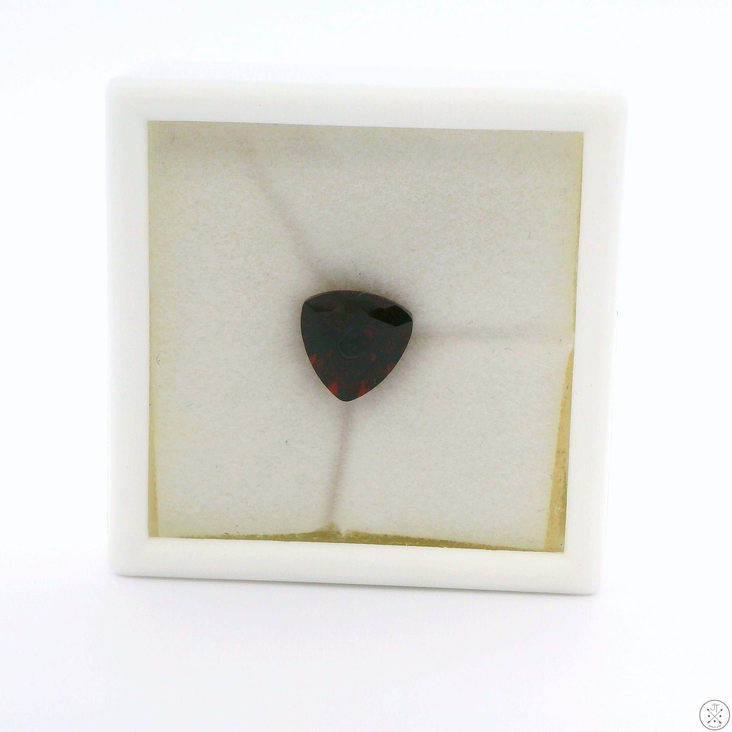 2.35 Carat Natural Almandine Garnet 8.1 mm Trillion Faceted Gemstone Loose Africa