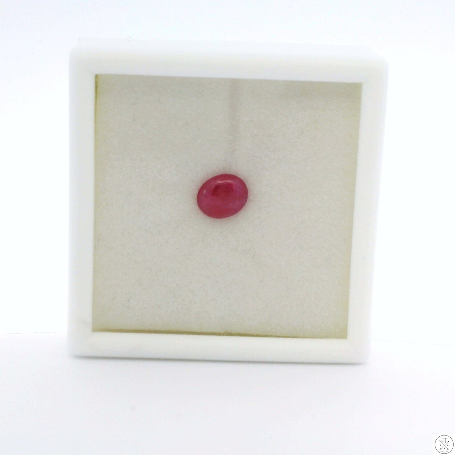 .78 Carat Natural Ruby 6.1 x 5.1 mm Cabochon Gemstone Myanmar Heated