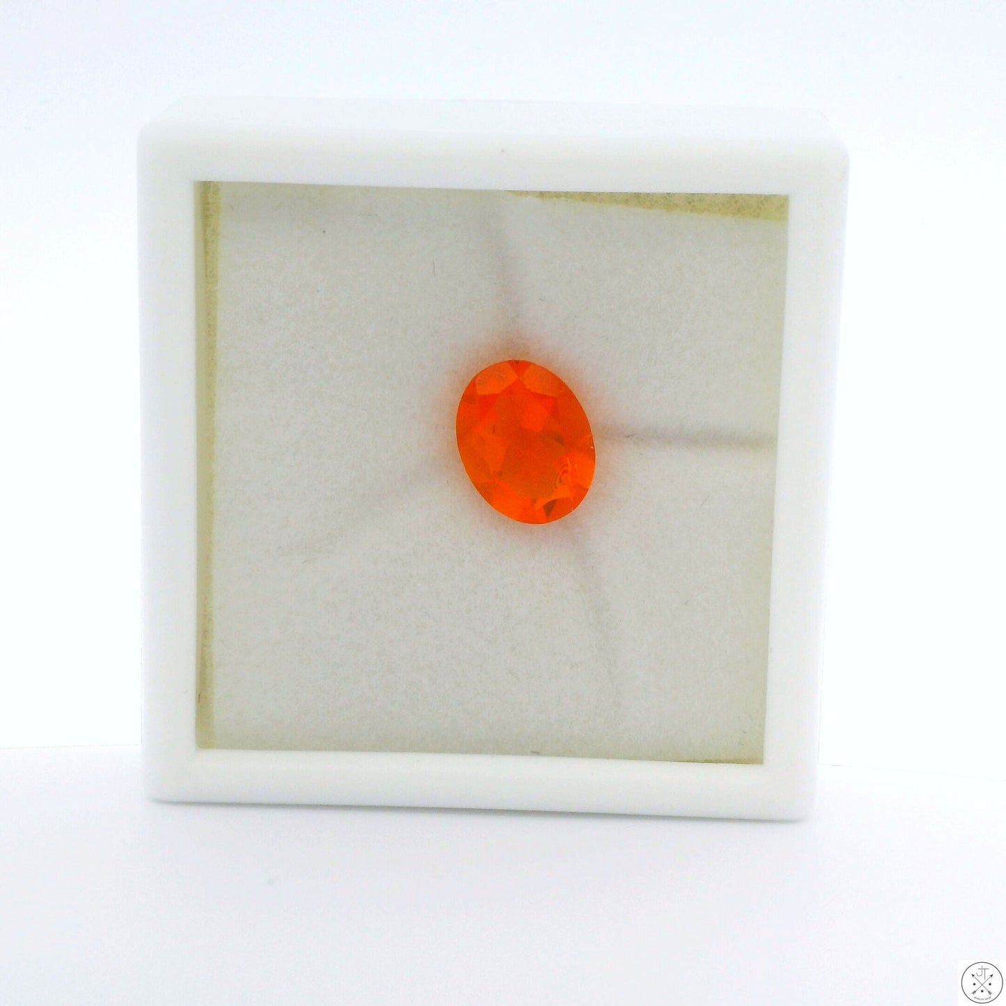 1.15 Carat Orange Fire Opal 9 x 7 mm Oval Natural Gemstone Loose