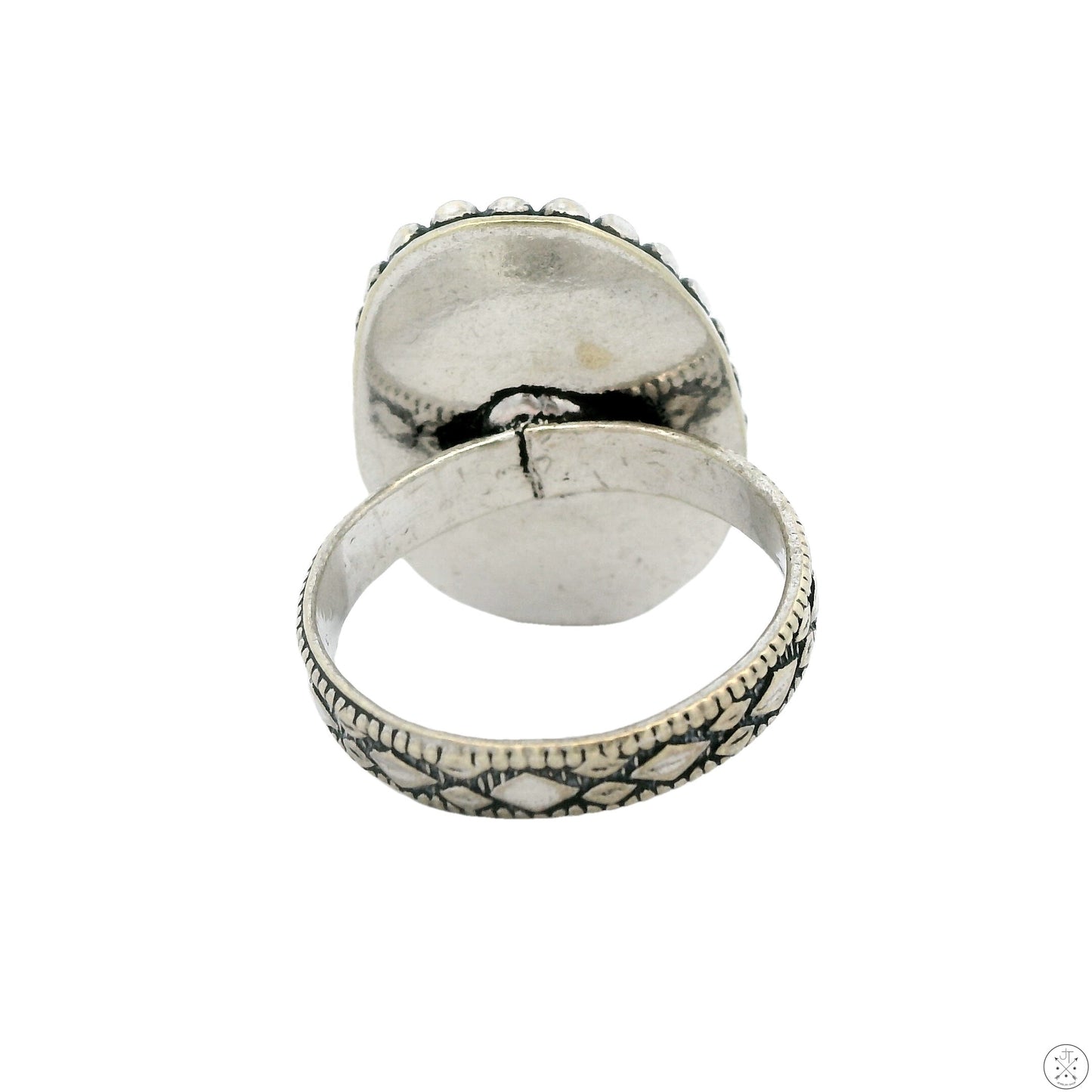 New Sterling Silver Statement Ring with Tigers Eye Size 7