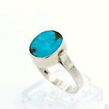 New Sterling Silver Ring with Natural Indian Mountain Turquoise Size 7.75