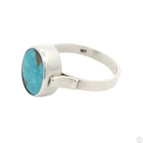 New Sterling Silver Ring with Natural Indian Mountain Turquoise Size 7.75