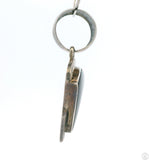 Vintage Navajo Sterling Silver Pendant Signed Albert Francisco Onyx Opal