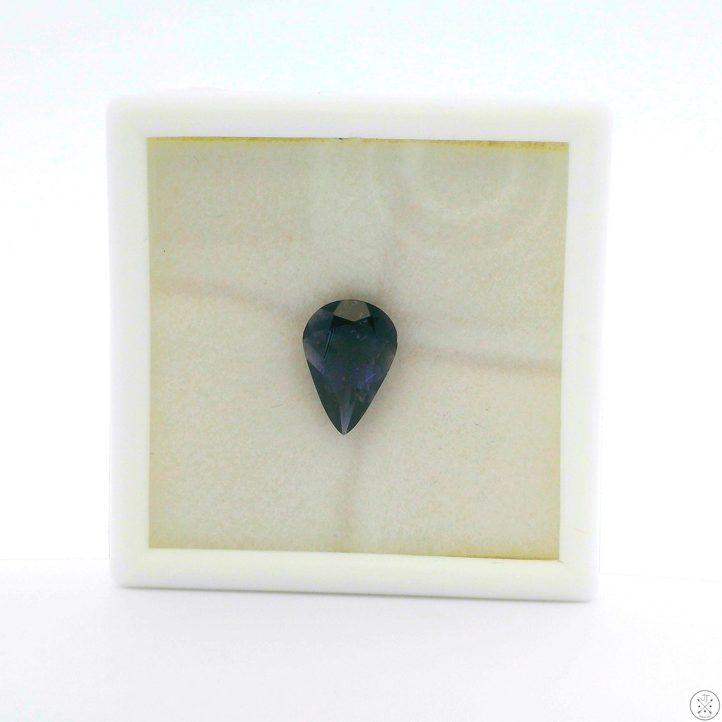 1.33 Carat Natural Iolite 10 x 7 mm Pear Cut Faceted Gemstone Loose