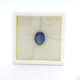 1.35 Carat Natural Iolite 9 x 7 mm Oval Cut Faceted Gemstone Loose