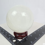 New 1150 gram 3.6 inch Natural Quartz Crystal Sphere Softball Size 2.5lb