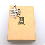 Vintage James Avery Sterling Silver Jerusalem Cross Pendant Charm Retired Nearly New