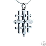 Vintage James Avery Sterling Silver Jerusalem Cross Pendant Charm Retired Nearly New