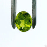 3.55 Carat Natural Peridot 11 x 9 mm Oval Faceted Gemstone Loose