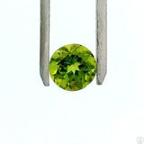 3.36 Carat Natural Peridot 9 mm Round Faceted Gemstone Loose