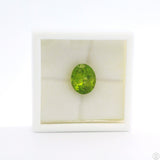 4.50 Carat Natural Peridot 11 x 9 mm Oval Faceted Gemstone Loose