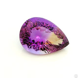 12.07 Carat Natural Ametrine 19 x 13 mm Pear Faceted Gemstone Loose Amethyst Citrine