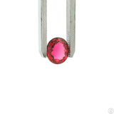 2.42 Carat Natural Pink Tourmaline 8.6 x 7.5 mm Oval Faceted Gemstone Loose